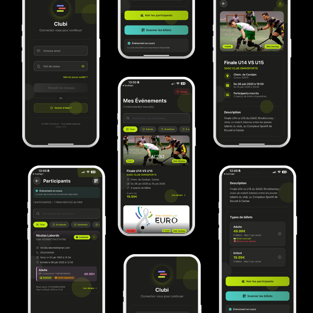 Application mobile conçue par Backstages