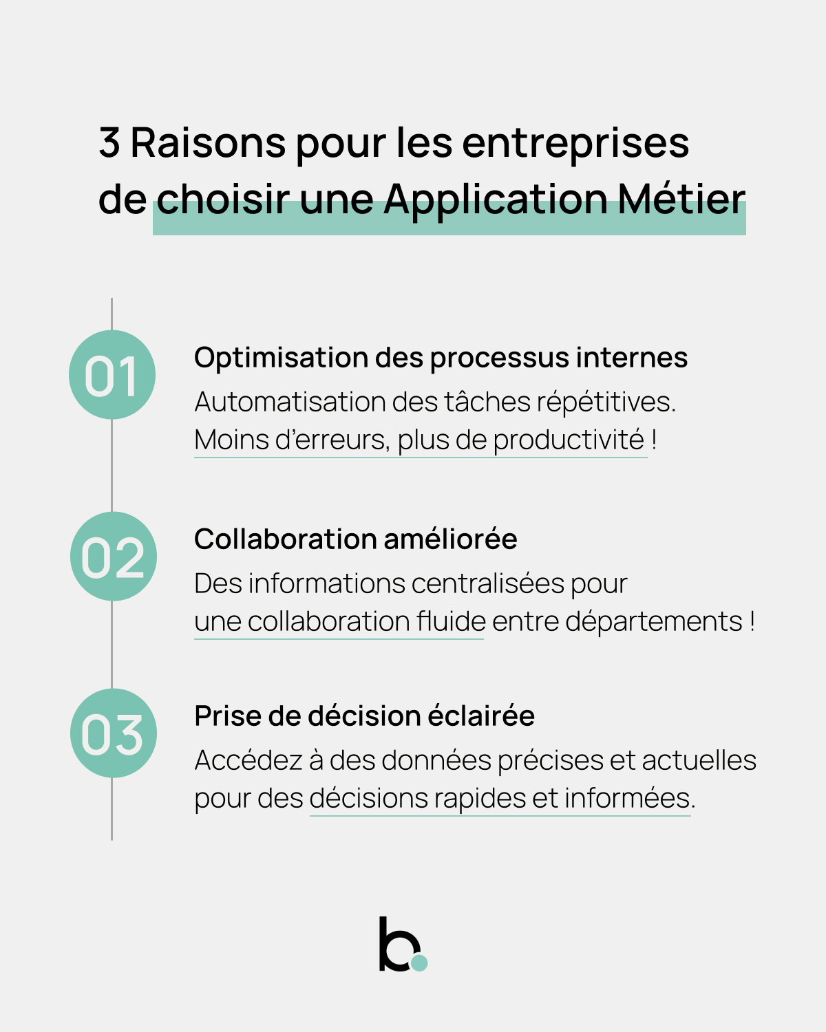 3 raisons pour les entreprises de choisir une Application Métier